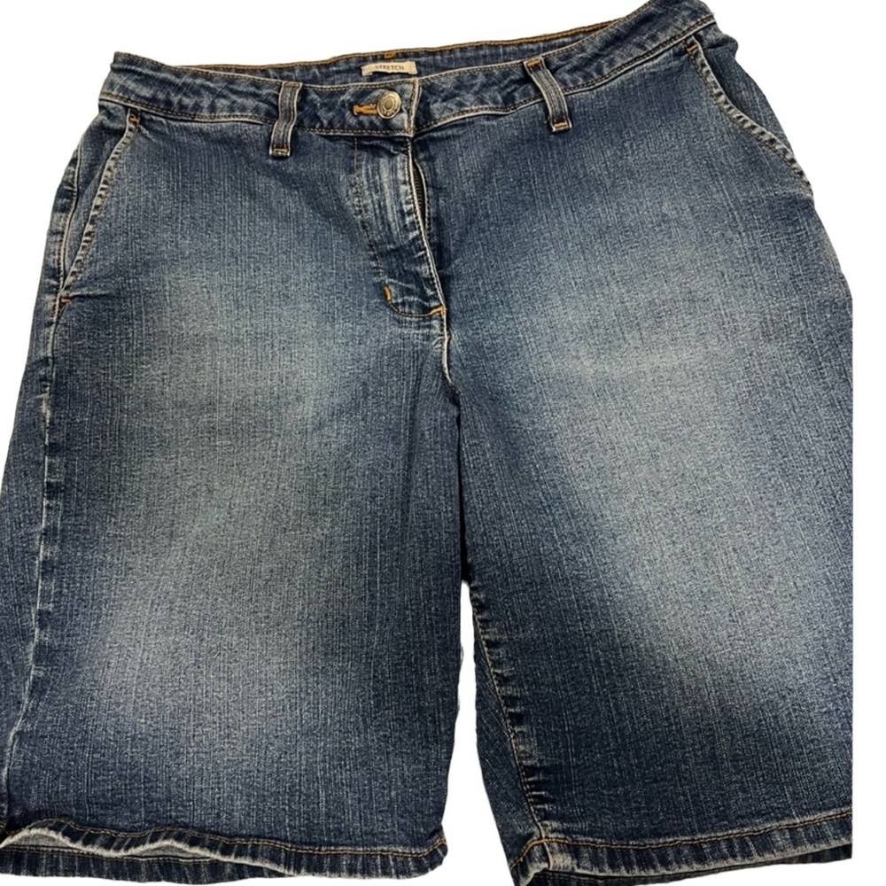Hilliard & Hanson Bermuda Jean Shorts Size 14